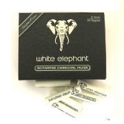 Трубочные фильтры White Elephant 9 мм Угольный - 40 шт.
